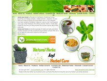 Tablet Screenshot of herbindia.com